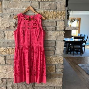 Eliza J Hot Pink A-line Dress Size 14